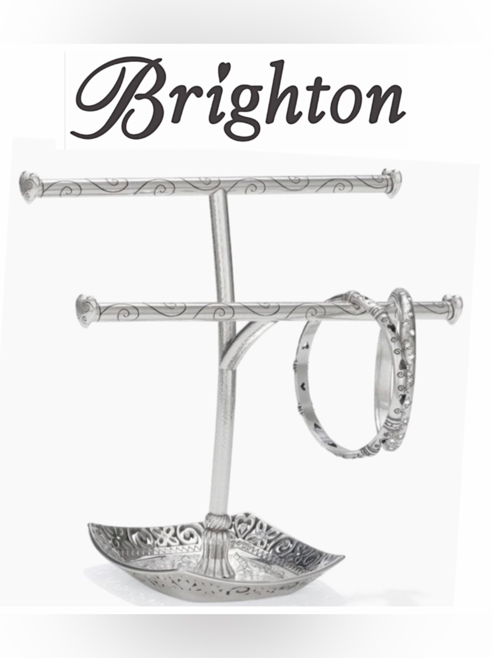 Brighton, Silver Lacie Daisy Bangle Holder